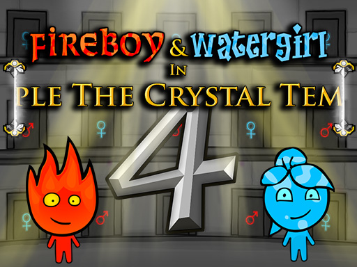 Fireboy and Watergirl: Crystal Temple browser challenge screenshot highlighting verification puzzles and fast paced gameplay