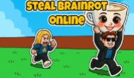 Steal A Brainrot Unblocked browser challenge screenshot highlighting verification puzzles and fast paced gameplay